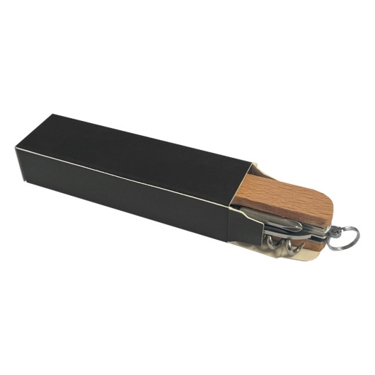 Small Compact Beechwood Multi Tools Box